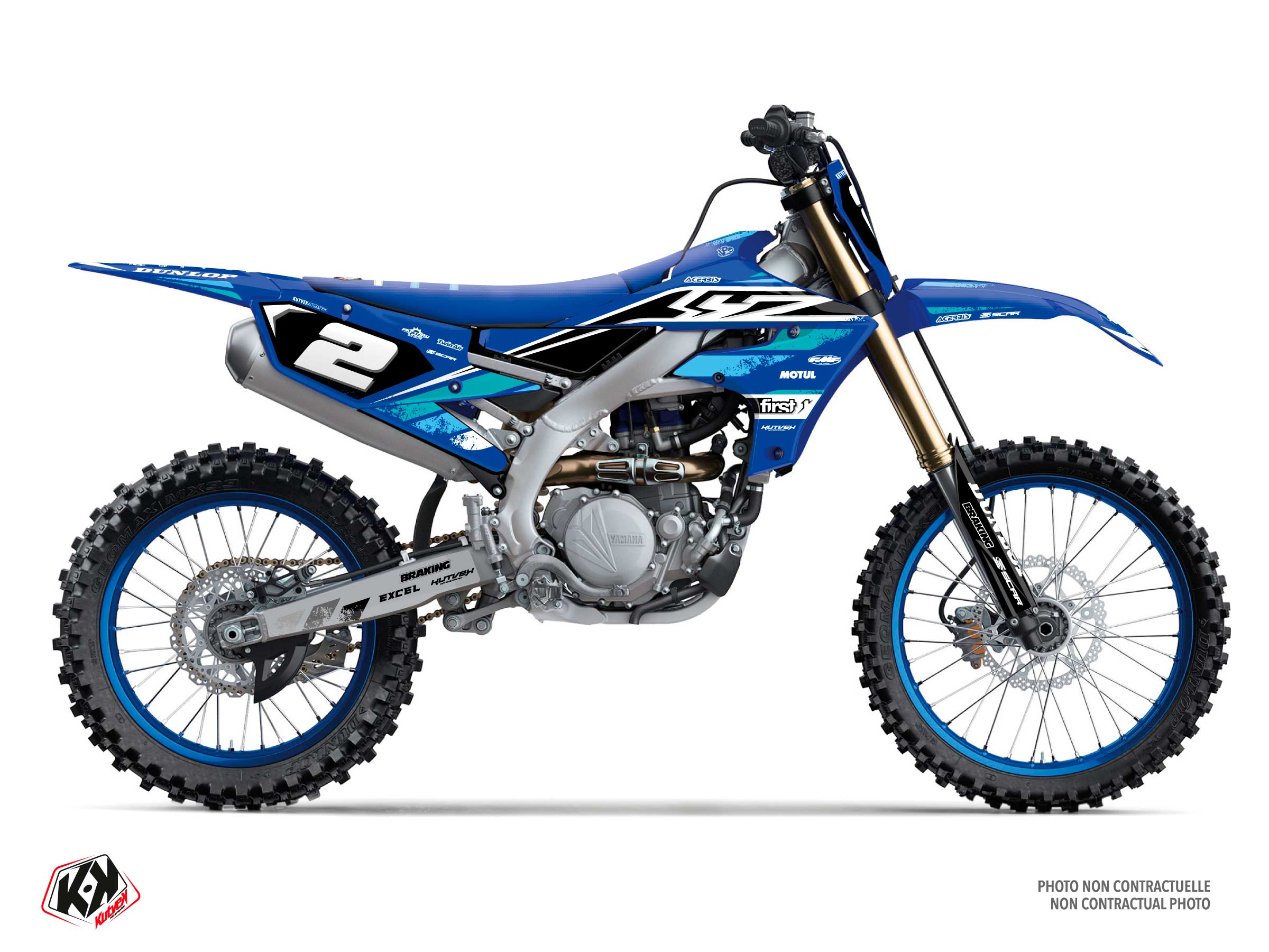 KIT DÉCO MOTOCROSS TRIX YAMAHA YZ 250 F BLEU