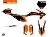 KTM 125 SX Dirt Bike Trophy Graphic Kit Black Orange 