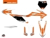 KTM 150 SX Dirt Bike Trophy Graphic Kit Orange White