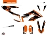 KTM 250 FREERIDE Dirt Bike Trophy Graphic Kit Black Orange