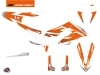 KTM 250 FREERIDE Dirt Bike Trophy Graphic Kit Orange White