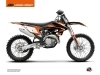 Kit Déco Moto Cross Trophy KTM 300 XC Noir Orange 