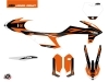 Kit Déco Moto Cross Trophy KTM 350 SXF Noir Orange 