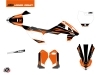 Kit Déco Moto Cross Trophy KTM 50 SX Noir Orange