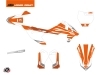 KTM 50 SX Dirt Bike Trophy Graphic Kit Orange White