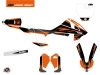 KTM 65 SX Dirt Bike Trophy Graphic Kit Black Orange