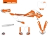 KTM 65 SX Dirt Bike Trophy Graphic Kit Orange White