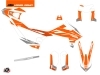 Kit Déco Moto Cross Trophy KTM 690 ENDURO R Orange Blanc