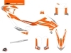 Kit Déco Moto Trophy KTM 690 ENDURO R Orange Blanc