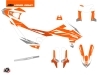 Kit Déco Moto Cross Trophy KTM 690 SMC R Orange Blanc