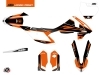 KTM 85 SX Dirt Bike Trophy Graphic Kit Black Orange 