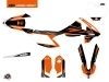 Kit Déco Moto Cross Trophy KTM 85 SX Noir Orange 