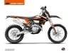 Kit Déco Moto Cross Trophy KTM EXC-EXCF Noir Orange