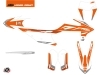 KTM EXC-EXCF Dirt Bike Trophy Graphic Kit Black Orange White