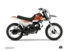 Kit Déco Moto Cross US STYLE Yamaha PW 50 Orange