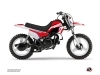 Kit Déco Moto Cross US STYLE Yamaha PW 50 Rouge