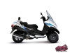 Piaggio MP3 Maxiscooter Velocity Graphic Kit White Blue