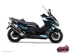 Yamaha TMAX 500 Maxiscooter Velocity Graphic Kit Blue