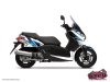 Yamaha XMAX 125 Maxiscooter Velocity Graphic Kit White Blue