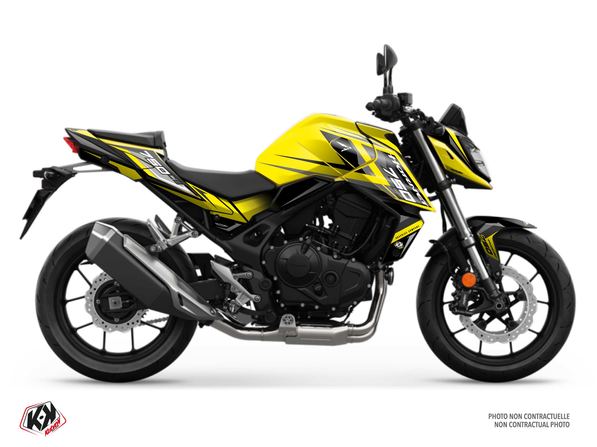 KIT DÉCO MOTO VERSATIL HONDA CB 750 HORNET JAUNE FULL