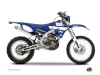 Yamaha 250 WRF Dirt Bike Vintage Graphic Kit Blue