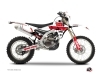 Yamaha 250 WRF Dirt Bike Vintage Graphic Kit Red