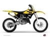 Yamaha 250 YZ Dirt Bike Vintage Graphic Kit Yellow