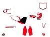 Yamaha 250 YZ Dirt Bike Vintage Graphic Kit Red