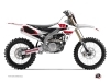 Yamaha 250 YZF Dirt Bike Vintage Graphic Kit Red