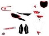 Yamaha 250 YZF Dirt Bike Vintage Graphic Kit Red