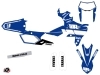 Yamaha 450 WRF Dirt Bike Vintage Graphic Kit Blue