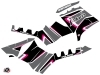 Polaris 550 Sportsman Touring ATV Vintage Graphic Kit Black Pink