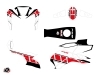 Yamaha FZ 8 Street Bike Vintage Graphic Kit Red