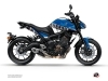 Kit Déco Moto Vintage Yamaha MT 09 Bleu