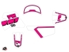 Yamaha PW 50 Dirt Bike Vintage Graphic Kit Pink