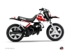 Yamaha PW 50 Dirt Bike Vintage Graphic Kit Red