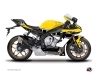 Yamaha R1 Street Bike Vintage Graphic Kit Yellow