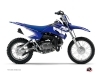 Kit Déco Moto Cross Vintage Yamaha TTR 110 Bleu