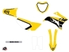 Yamaha TTR 125 Dirt Bike Vintage Graphic Kit Yellow