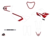 Kit Déco Moto Cross Vintage Yamaha TTR 125 Rouge