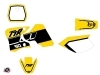 Kit Déco Moto Cross Vintage Yamaha TTR 90 Jaune
