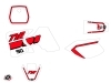 Yamaha TTR 90 Dirt Bike Vintage Graphic Kit Red