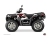 Polaris 550 Sportsman Touring ATV Visor Graphic Kit Red