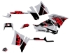 Polaris 570 Sportsman Touring ATV Visor Graphic Kit Grey Red