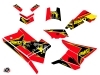 Polaris Scrambler 850-1000 XP ATV Visor Graphic Kit Red Yellow