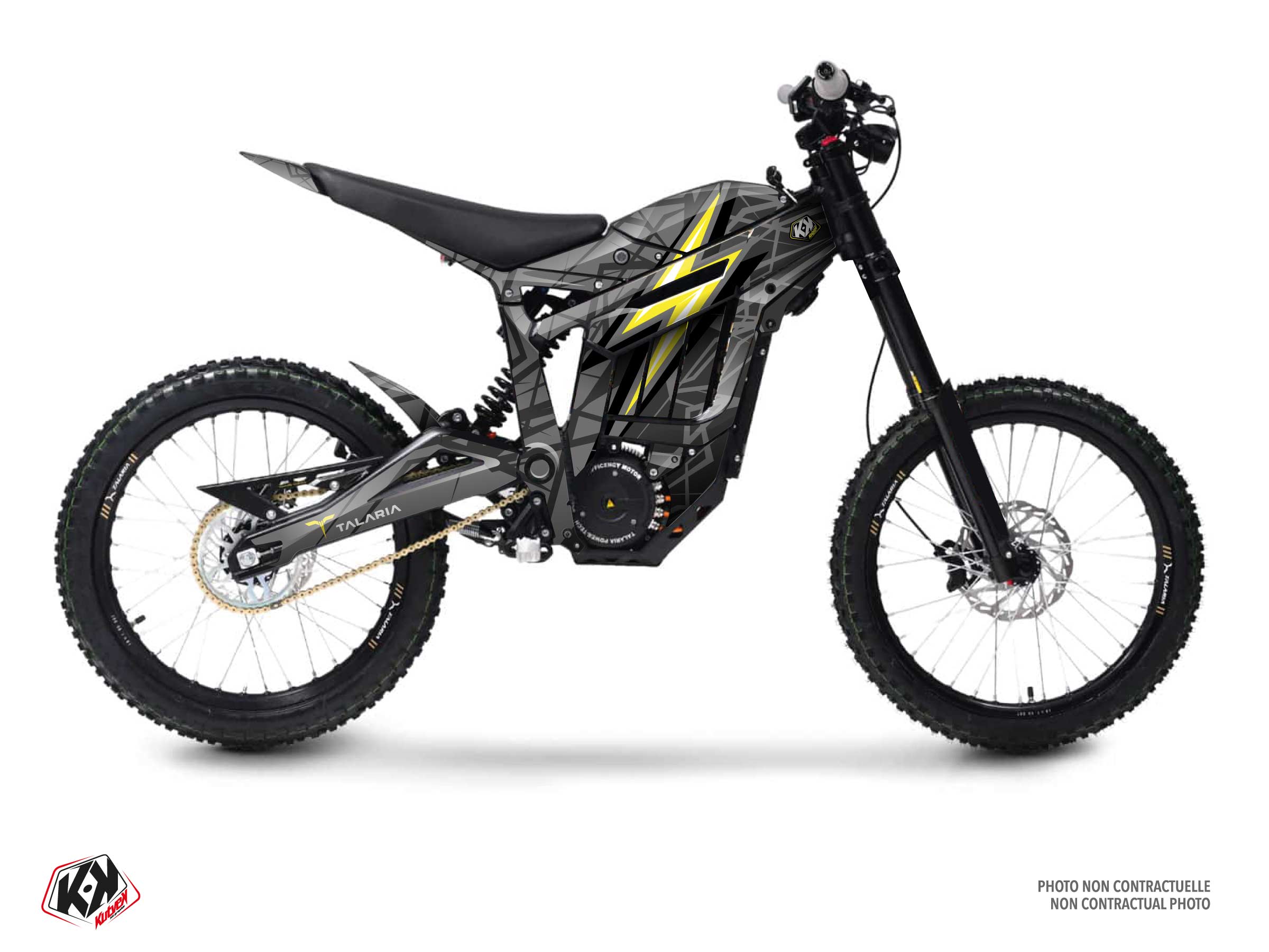 Talaria Sting Dirt Bike Volt Graphic Kit Yellow