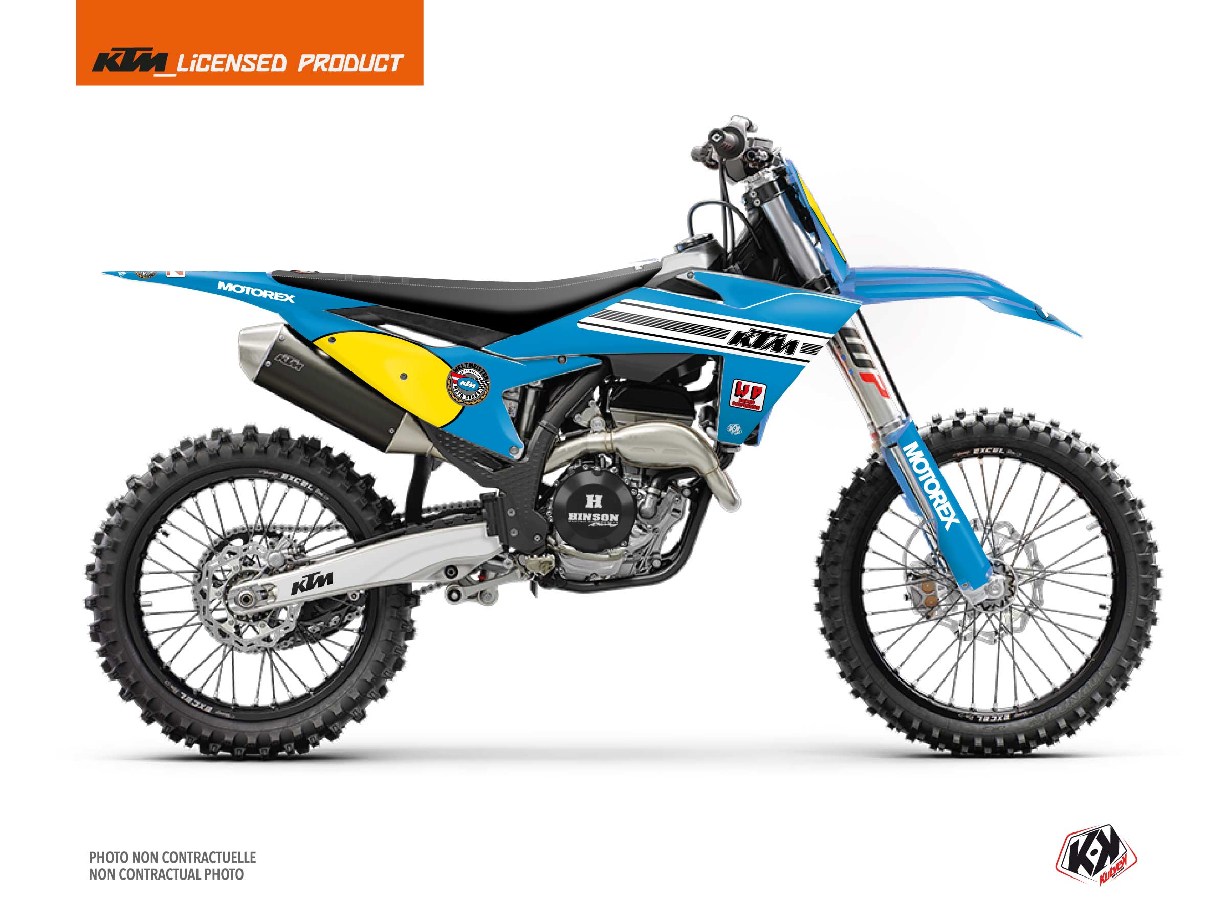 KIT DÉCO MOTOCROSS WELTMEISTER KTM SX 125 BLEU