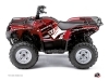 Yamaha 450 Grizzly ATV Wild Graphic Kit Red