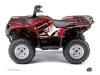 Yamaha 550-700 Grizzly ATV Wild Graphic Kit Red