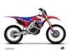 Honda 250 CRF Dirt Bike Wing Graphic Kit Blue